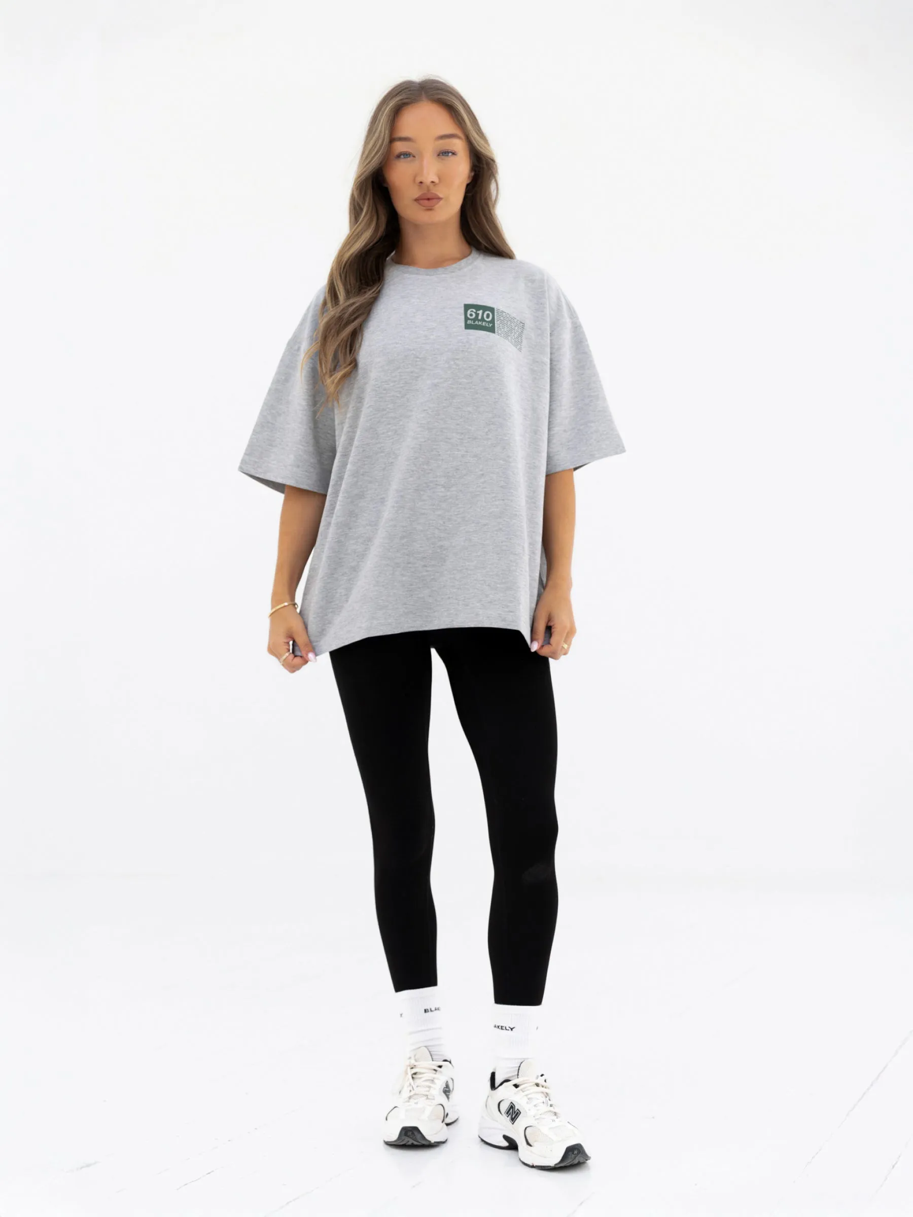 Timeless and Chic Tribeca 610 Ultra Oversized T-Shirt - Marl Grey