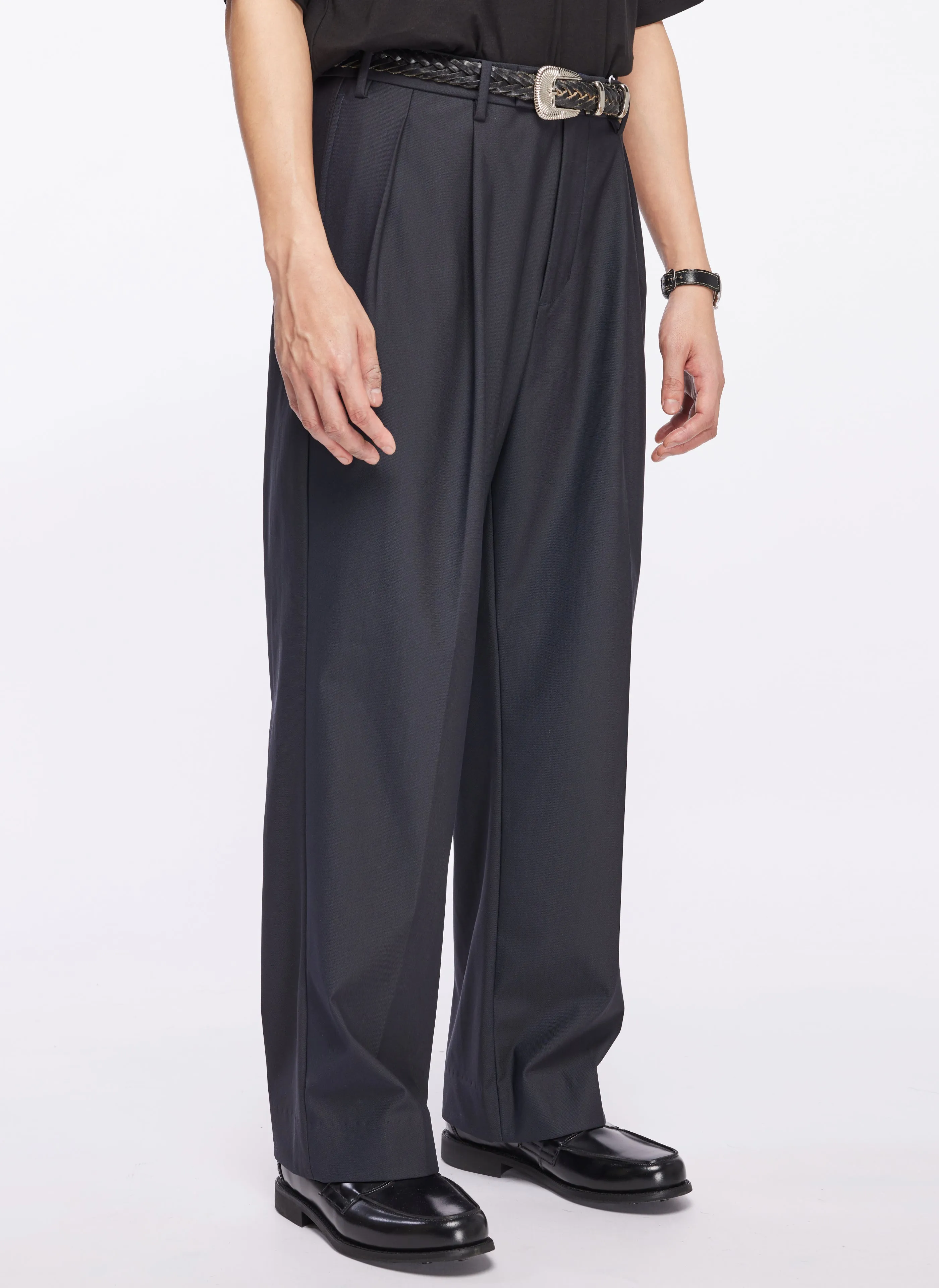 LowMaintenance Material SnagFree Surface Wonder Shape (Move) Ankle Length Wide Tapered (P-15)