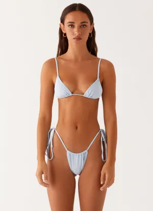Calista Bikini Top - Blue Two-Tone Style