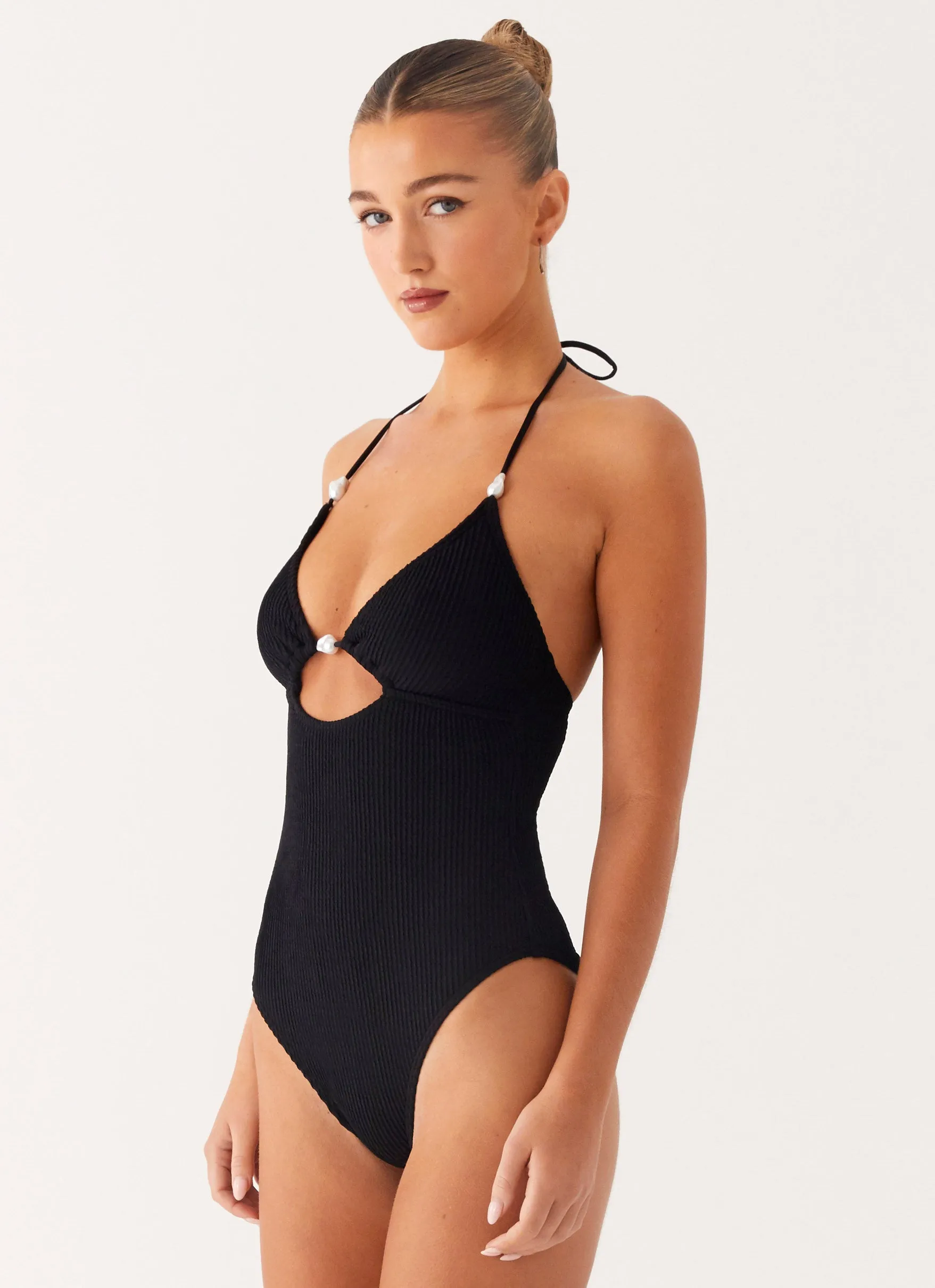Santiago One Piece Swimsuit - Black Quick Drying Lining