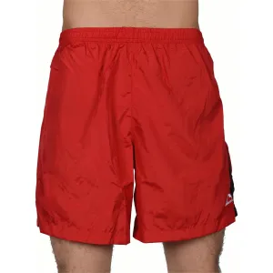 More Mile Zorbo 7 Inch Baggy Mens Running Shorts - Red Eye-catching Design