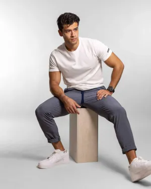 Modern Relaxed simple design [AIRLOOM] Rover Pull On Pant - Heather Blue