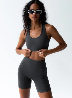 Conquer Activewear Shorts Grey Motion Core