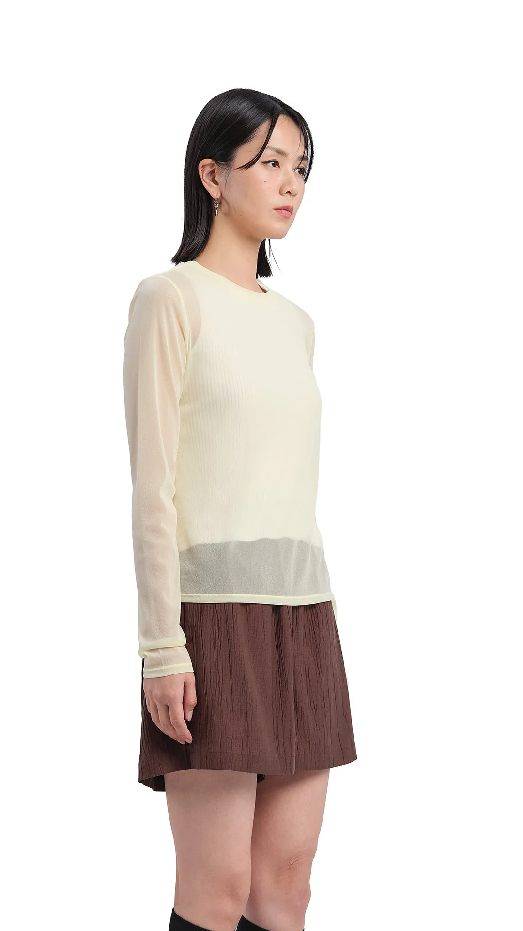 Sheer Glow ZeroIrritationLabels Creased Shorts