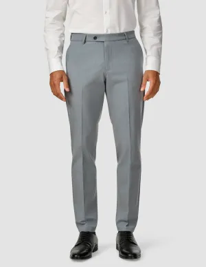 HighRiseWaistband Essential Suit Pants Regular Light Blue Melange