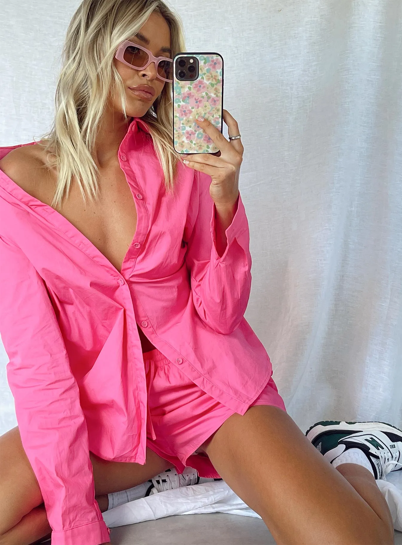 Feather Glow The Chloe Set Pink