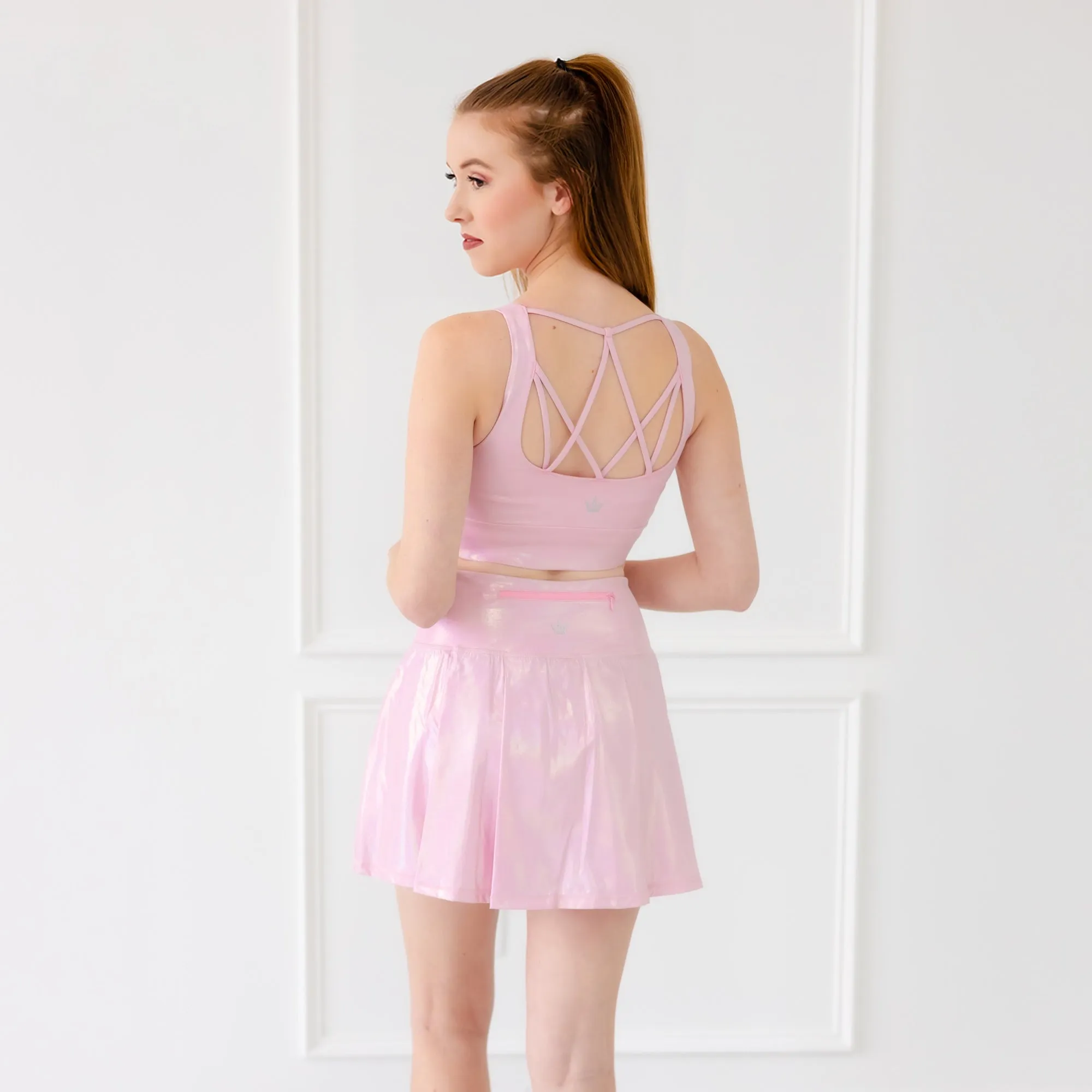 Blush Prism Athletic Skort Smart Silhouette EcoFriendlyDye