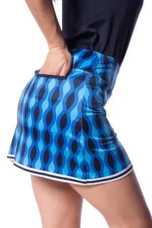 Texture Flow Elegant Outline No Boundaries Skort