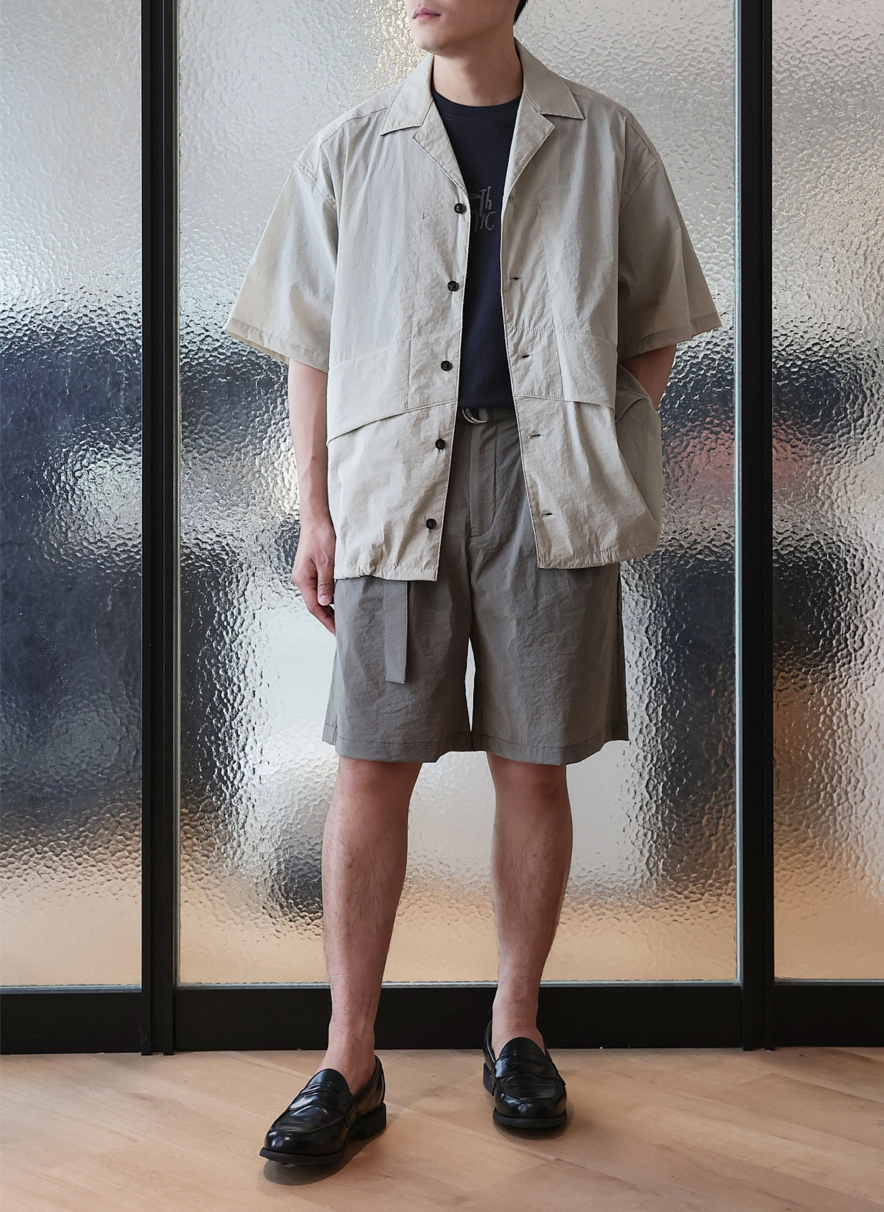 River Flow Shimmer Core Nylon Wide Shorts