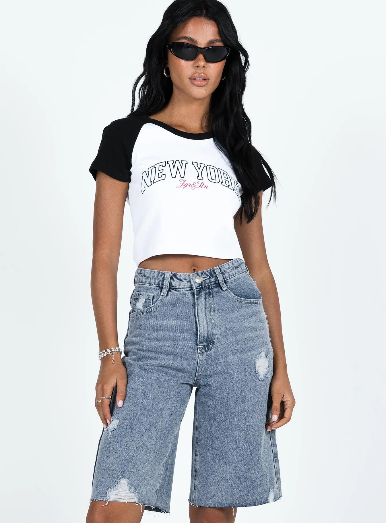 FlexibleFit Snow Ready Lexfield Denim Shorts Light Wash