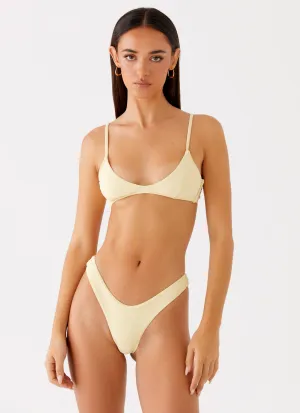Jacklyn Bikini Top - Yellow Body Confidence Holiday Collection