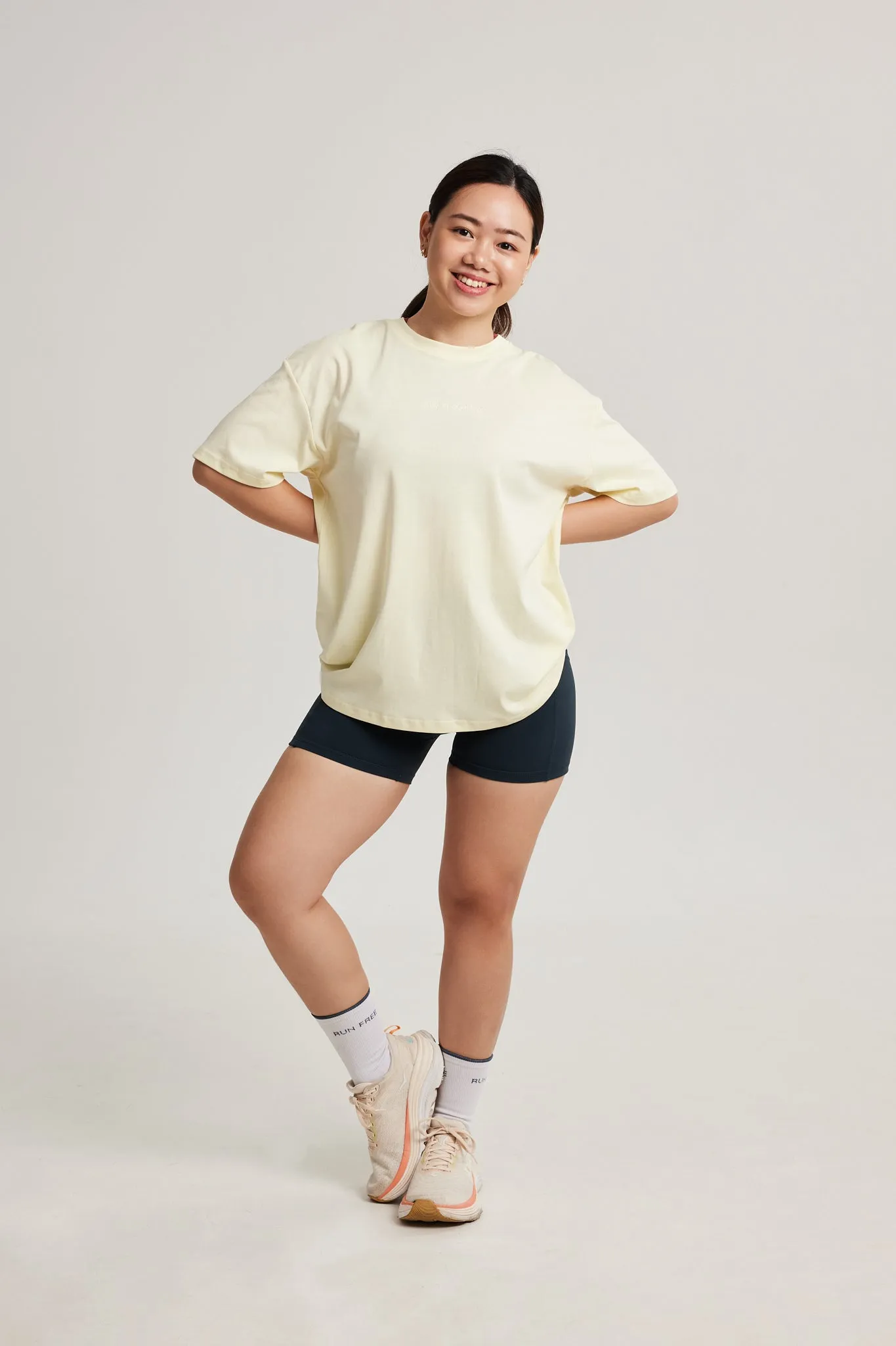 High-End Quality Oversized Tee in Sunshine