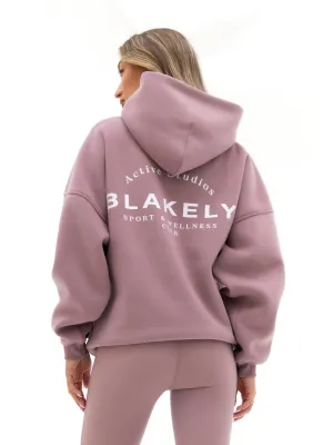 Reinforced Edges Active Studios Oversized Hoodie - Dusty Pink