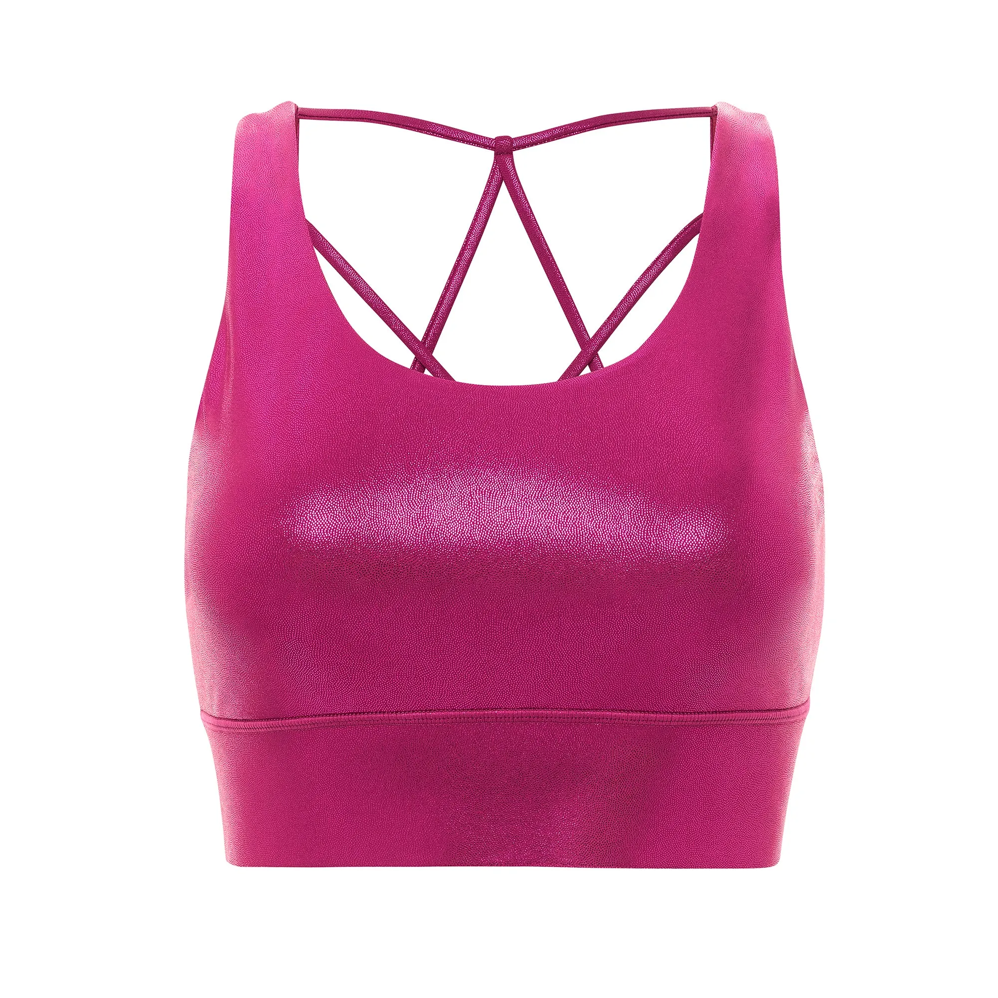 Petite size seams Anti-bacterial Garnet Jewel Sports Bra