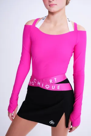 Fierce A-line Skirt in Fuchsia Flattering Shape Flow Line