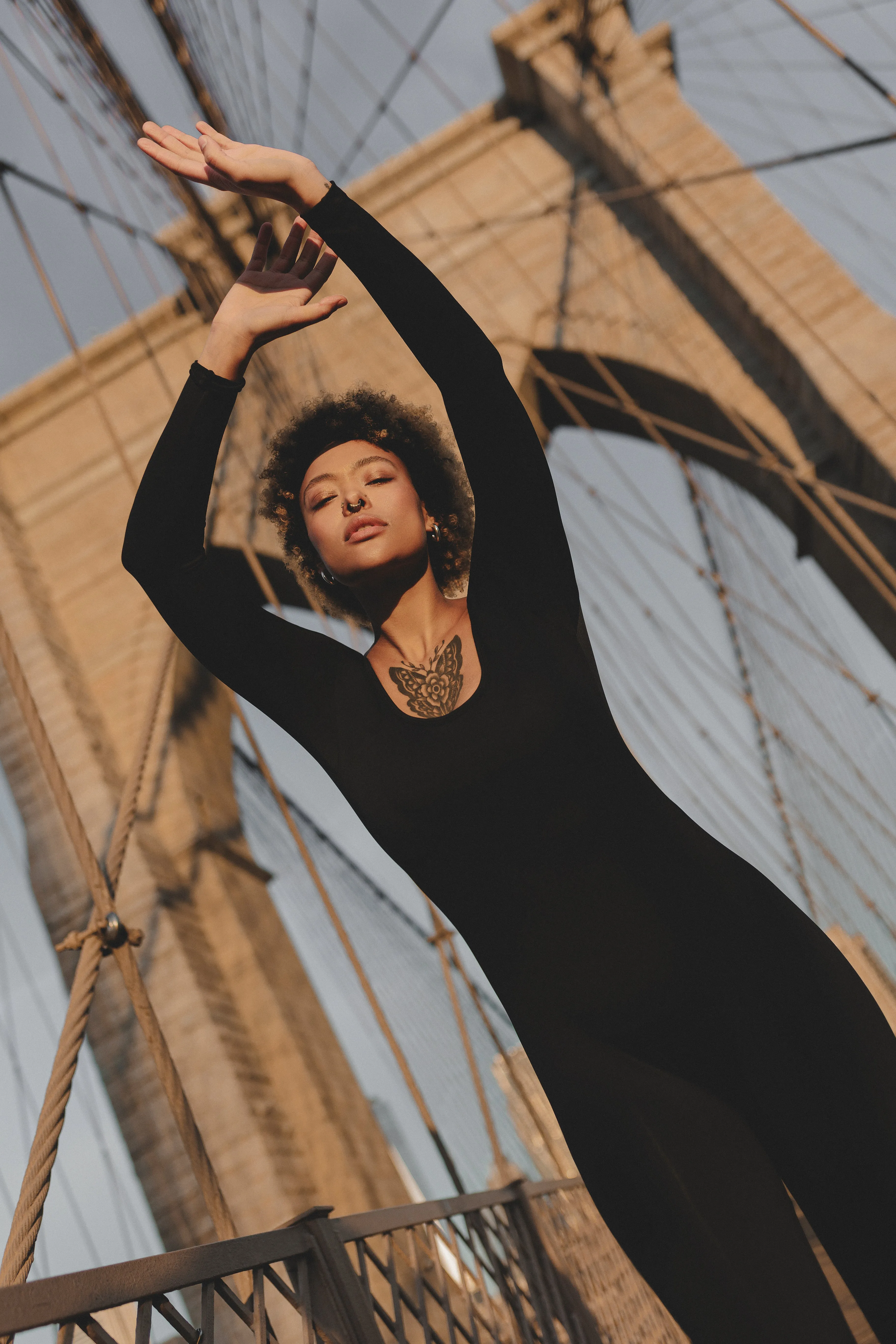 Open Back Jumpsuit Essential Teen Versatile Cool