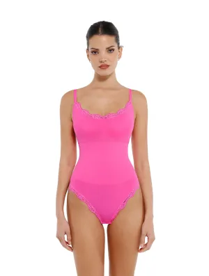 Training Active Seamless Laced Thong Bodysuit