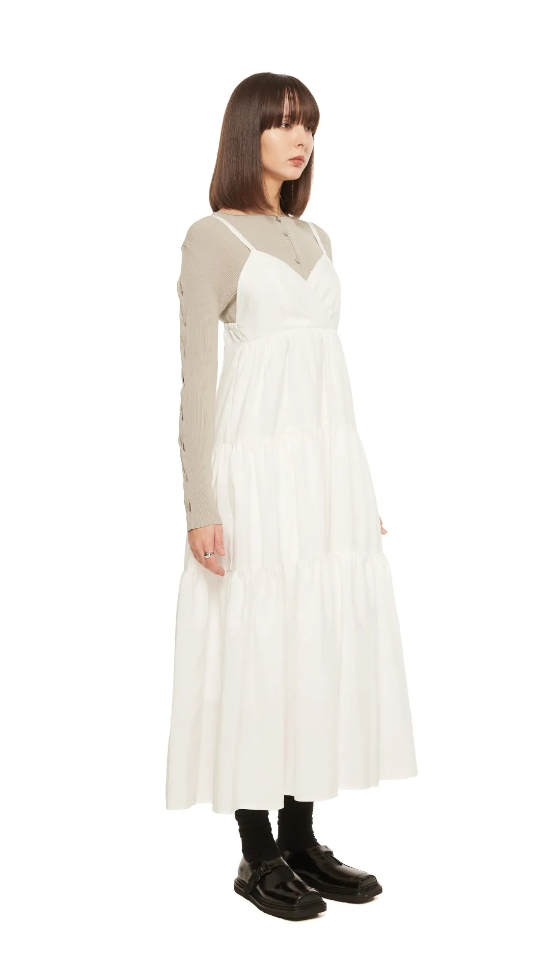 Concert Vibe Tencel Blend Fabric Tiered Camisole Dress