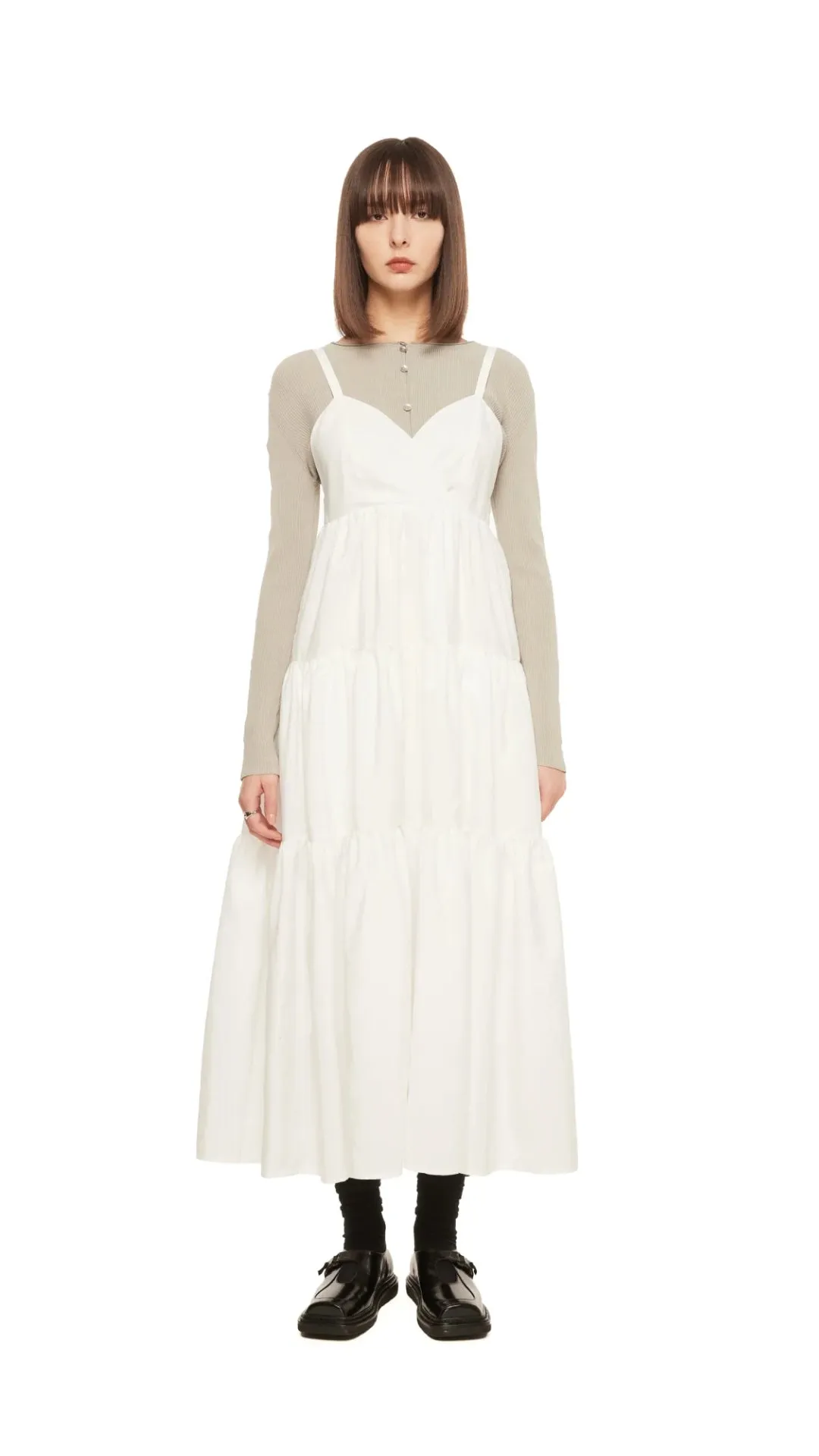 AntiPilling Surface Tiered Camisole Dress