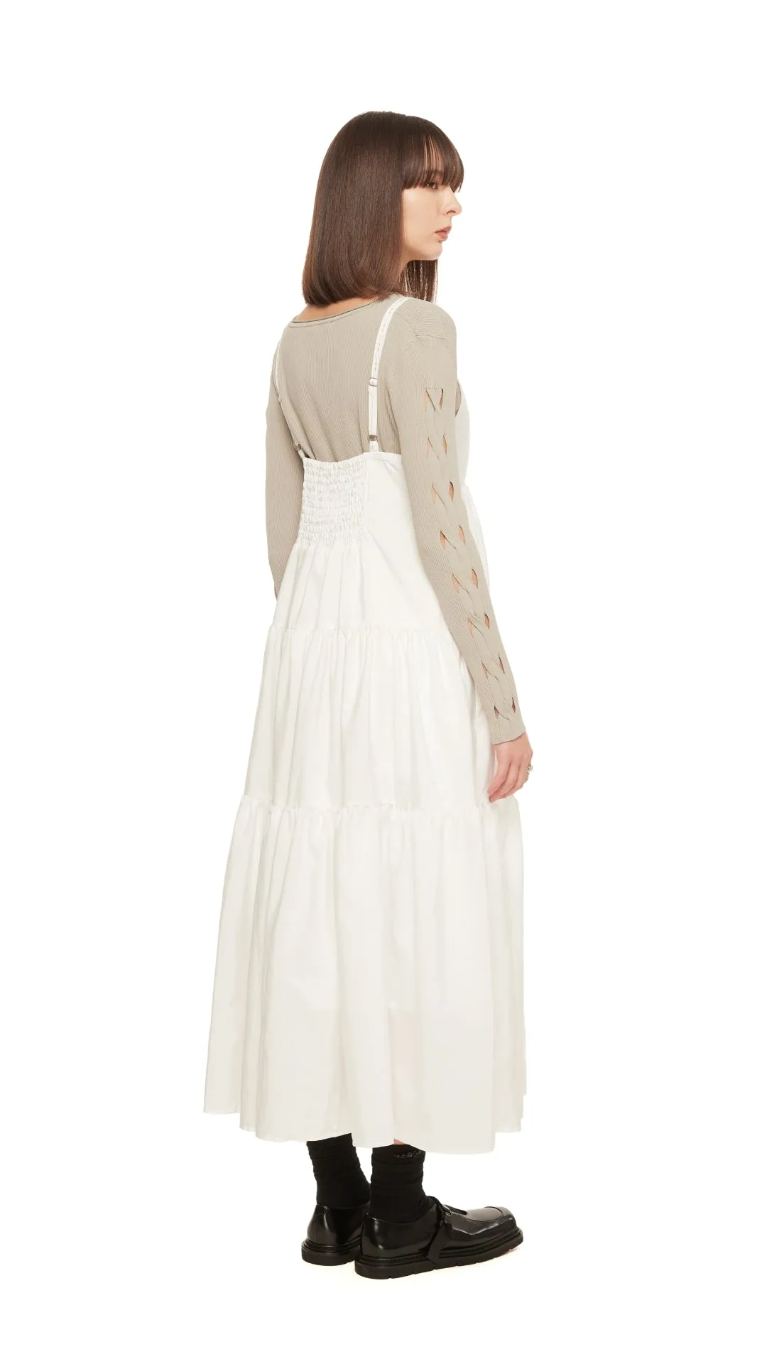 Zero Waste Reinforced Stress Points Tiered Camisole Dress
