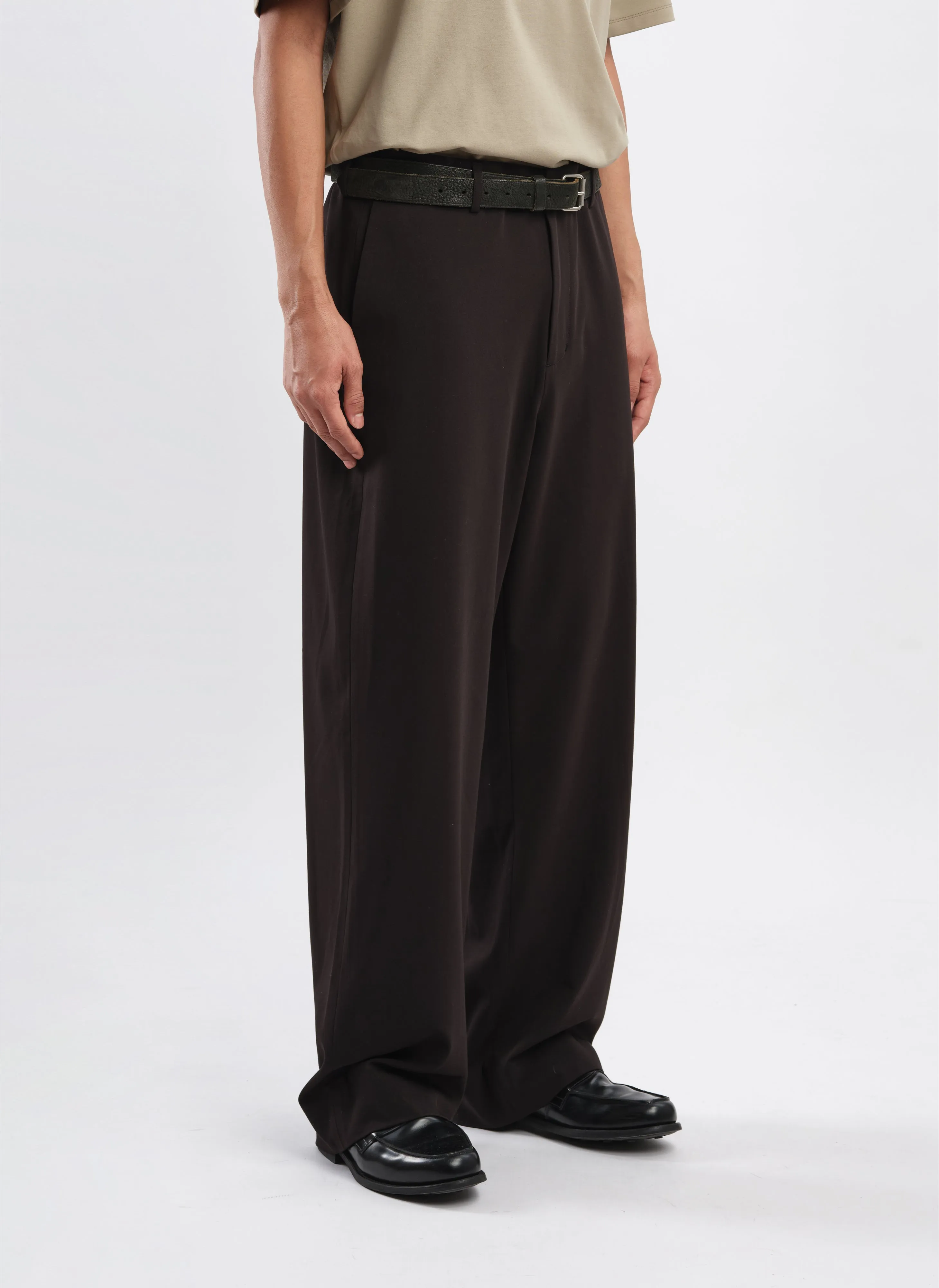 Busy Glow Heart Soul Tencel Cotton Polyester Spandex Wide Straight Pants