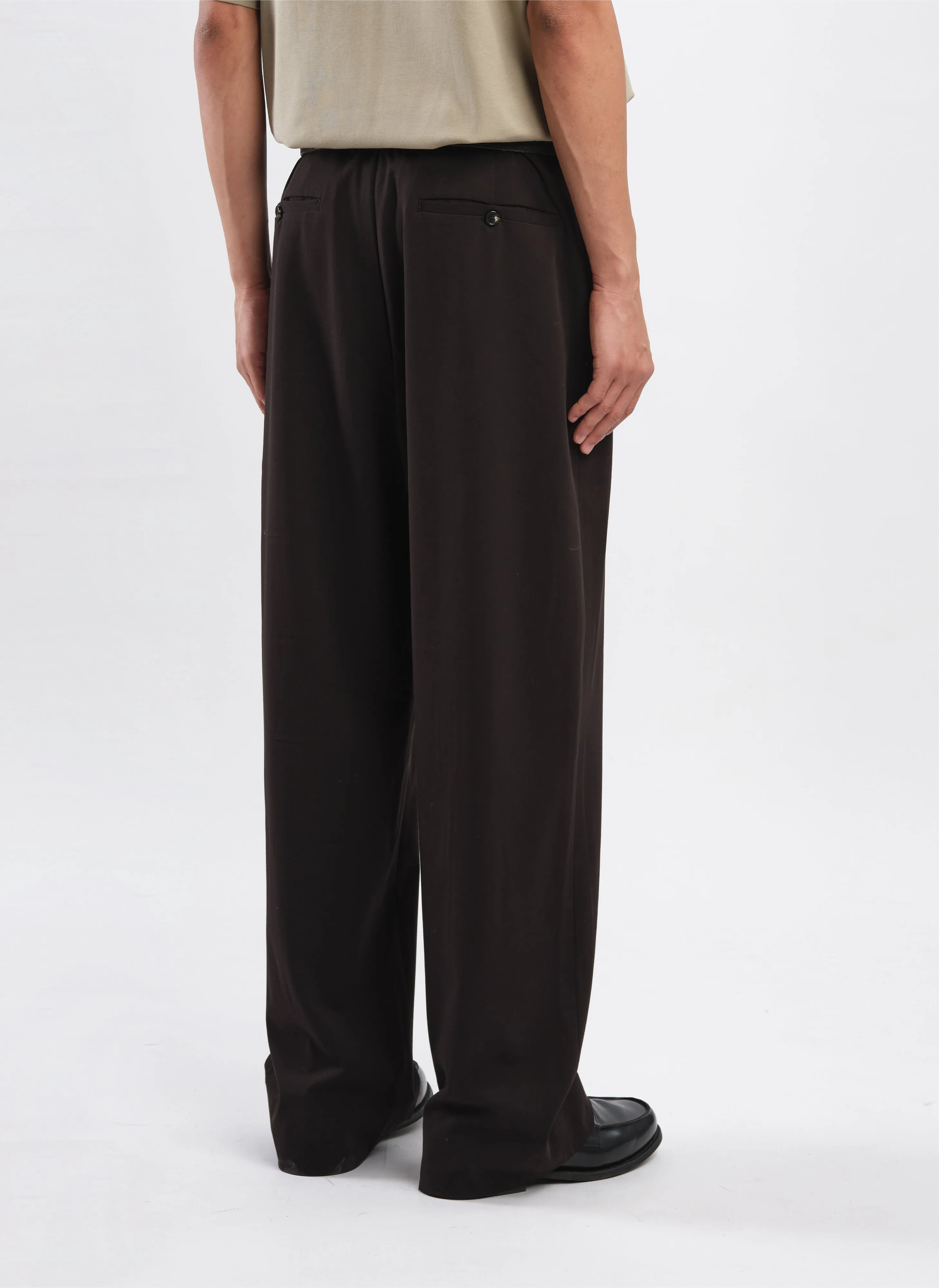 Tencel Cotton Polyester Spandex Wide Straight Pants ElasticFree Magic Glow