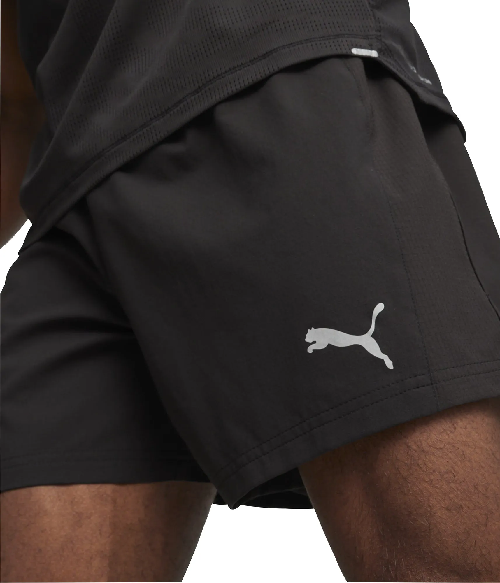 Puma Run Velocity Ultraweave 5 Inch Mens Running Shorts - Black semi-formal look