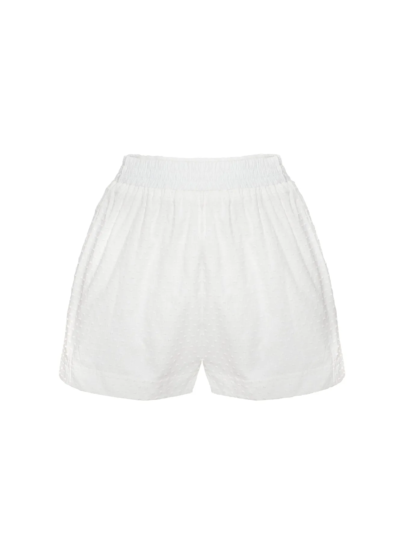 London Edge Dobby Shorts White