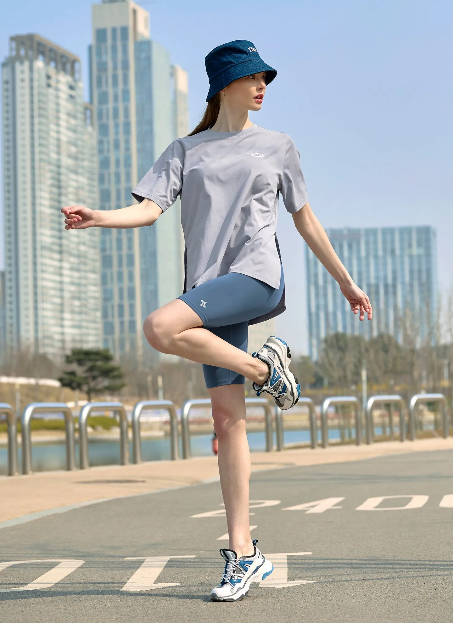 BalancedDrape SustainableCertified XELLA? intension 5" biker shorts
