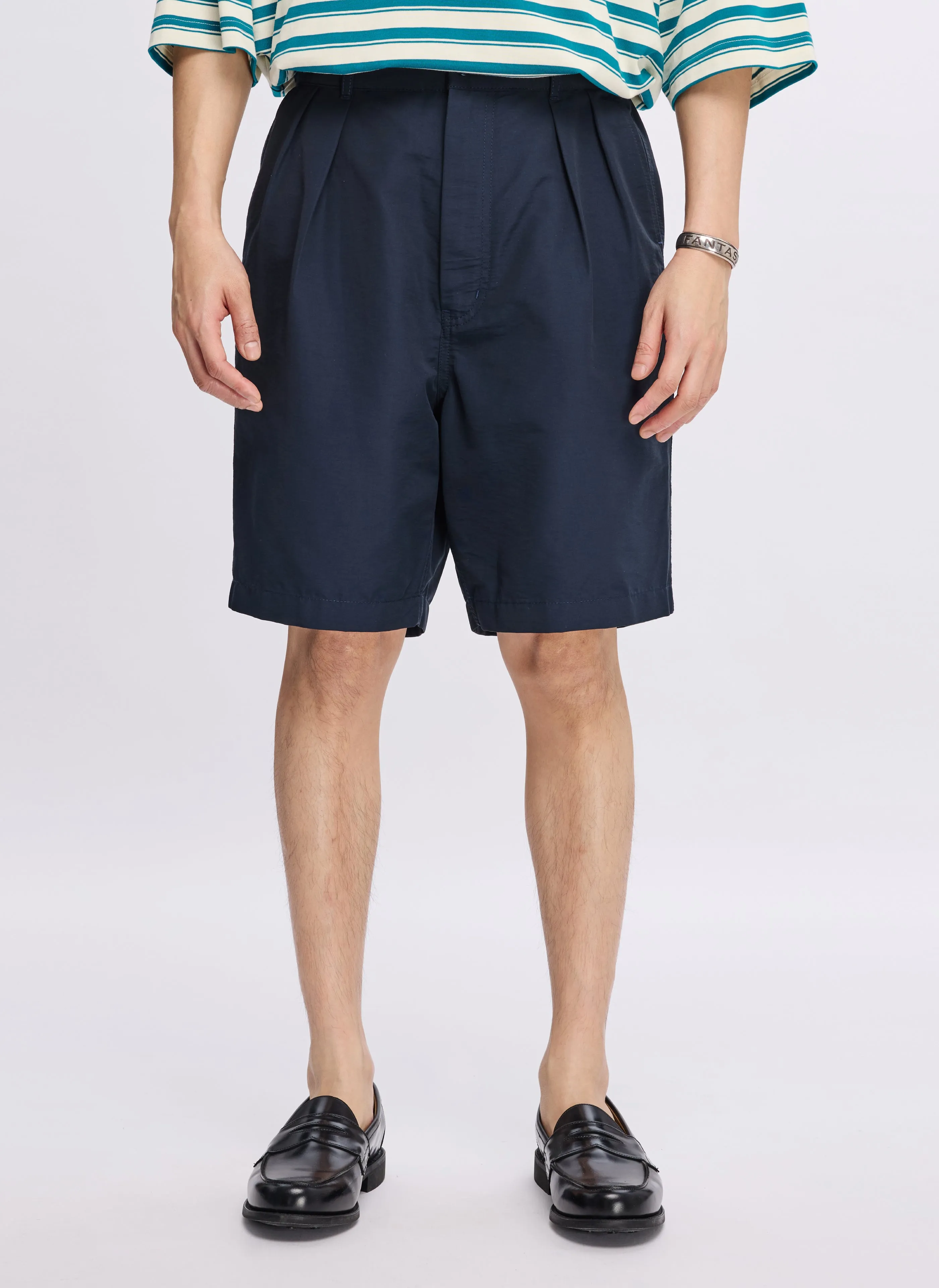 SoftTouchLining Cotton Nylon Pleated Shorts
