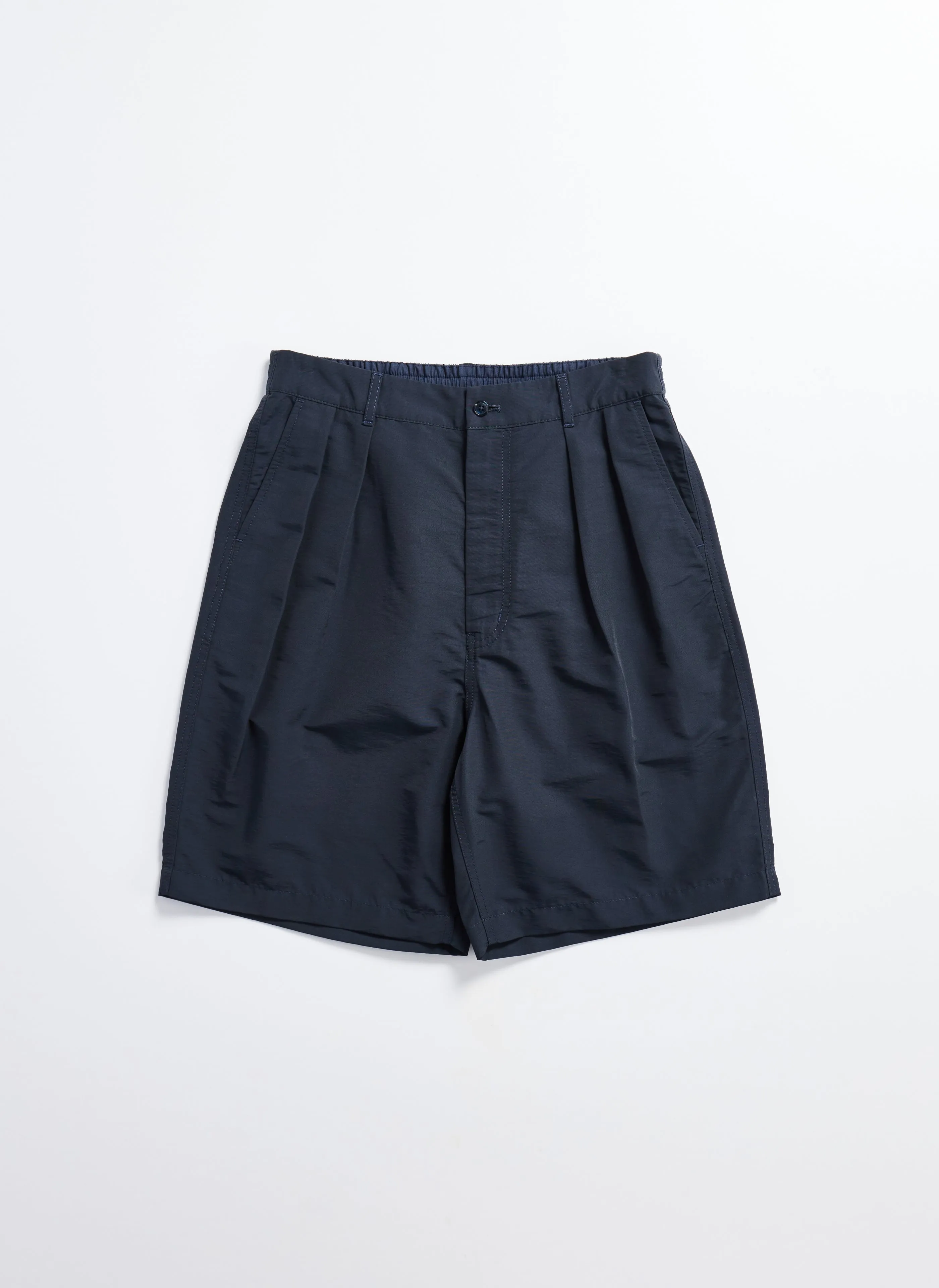 Cotton Nylon Pleated Shorts Colorfast Technology