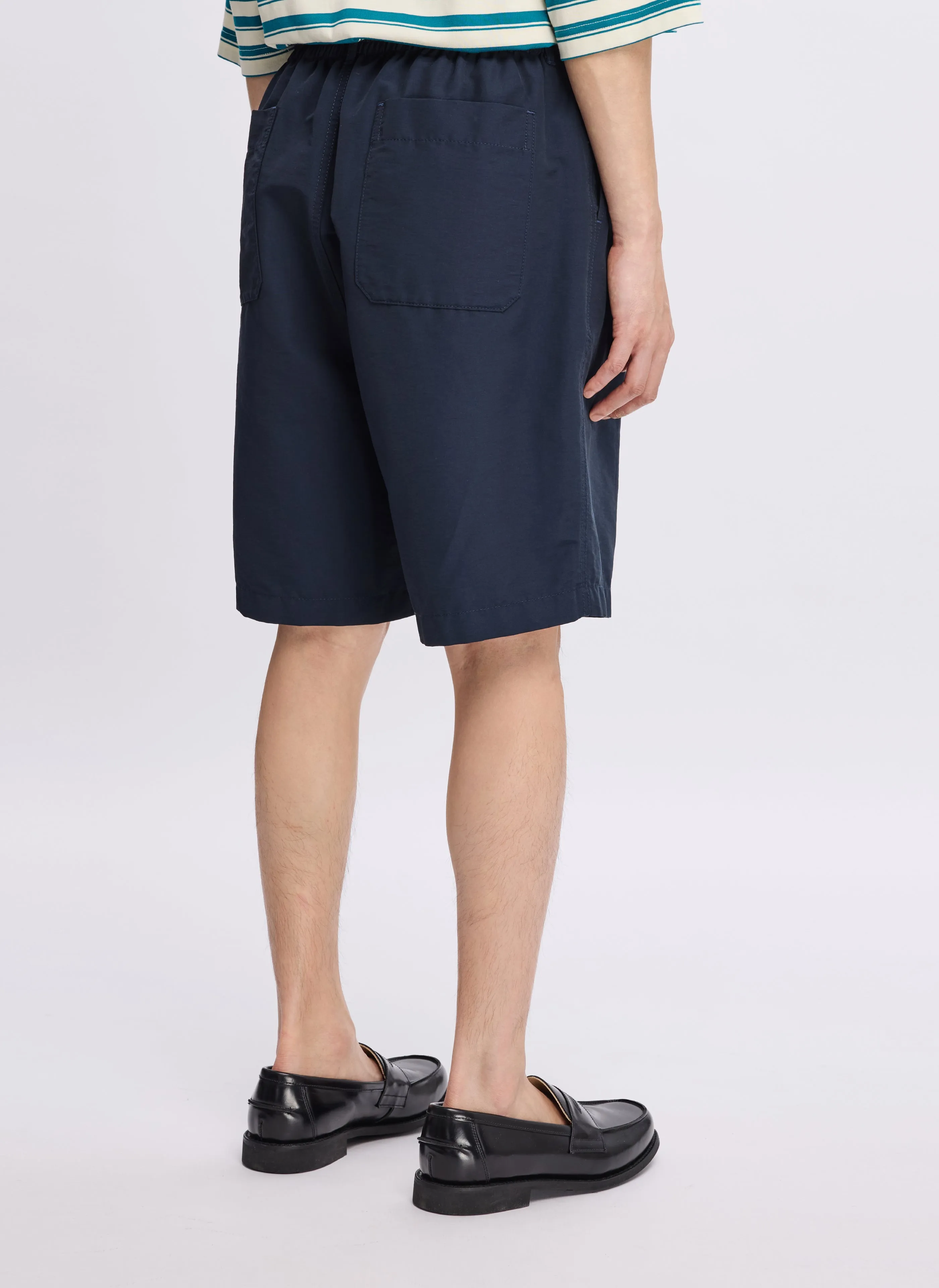 Focus Mood Cotton Nylon Pleated Shorts