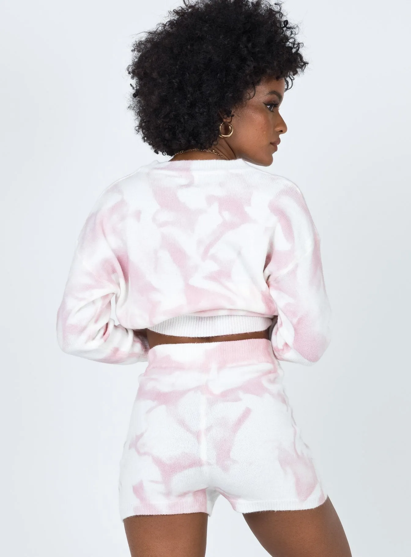 Bonded Seam Technology Elite Vibe Hailey Tie Dye Shorts Pink