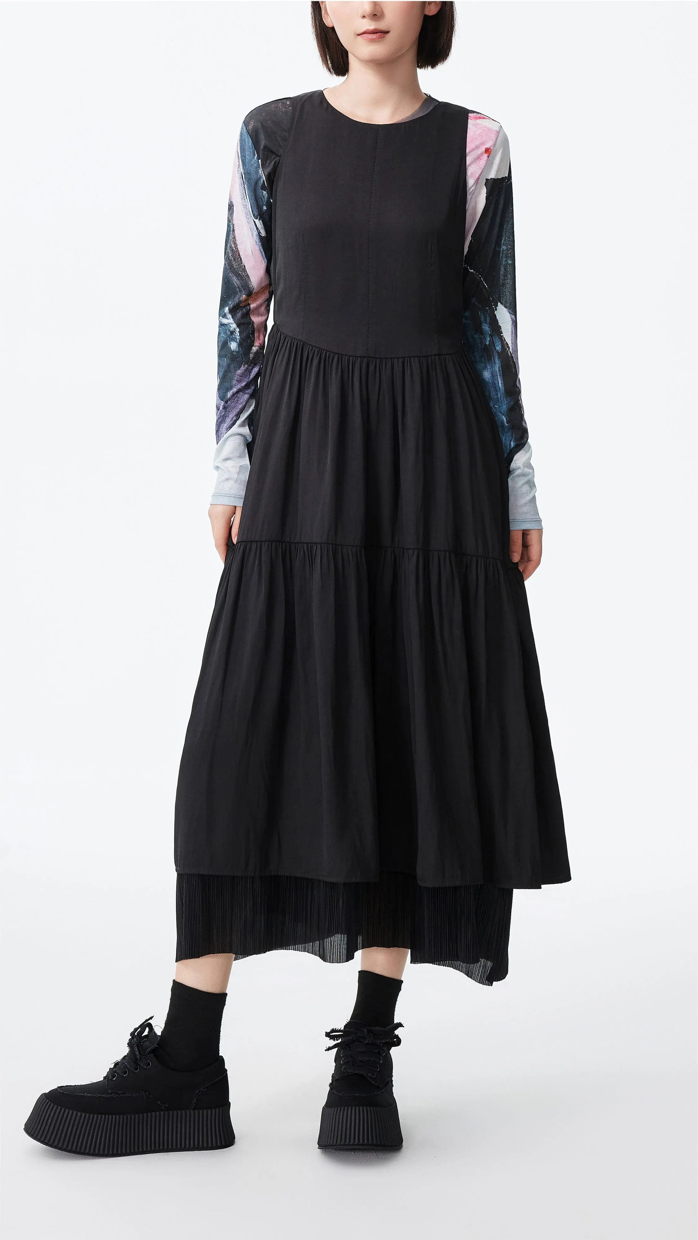 Carry Ease Tiered Midi Dress