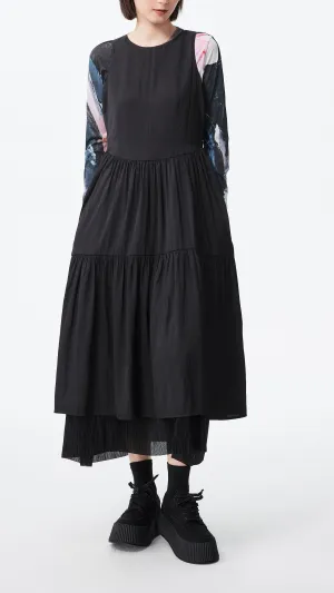 Creative Glow Tiered Midi Dress