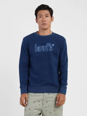 Men's Brand Logo Crew Neck Sweatshirt Personalized Style Celebrity Worn
