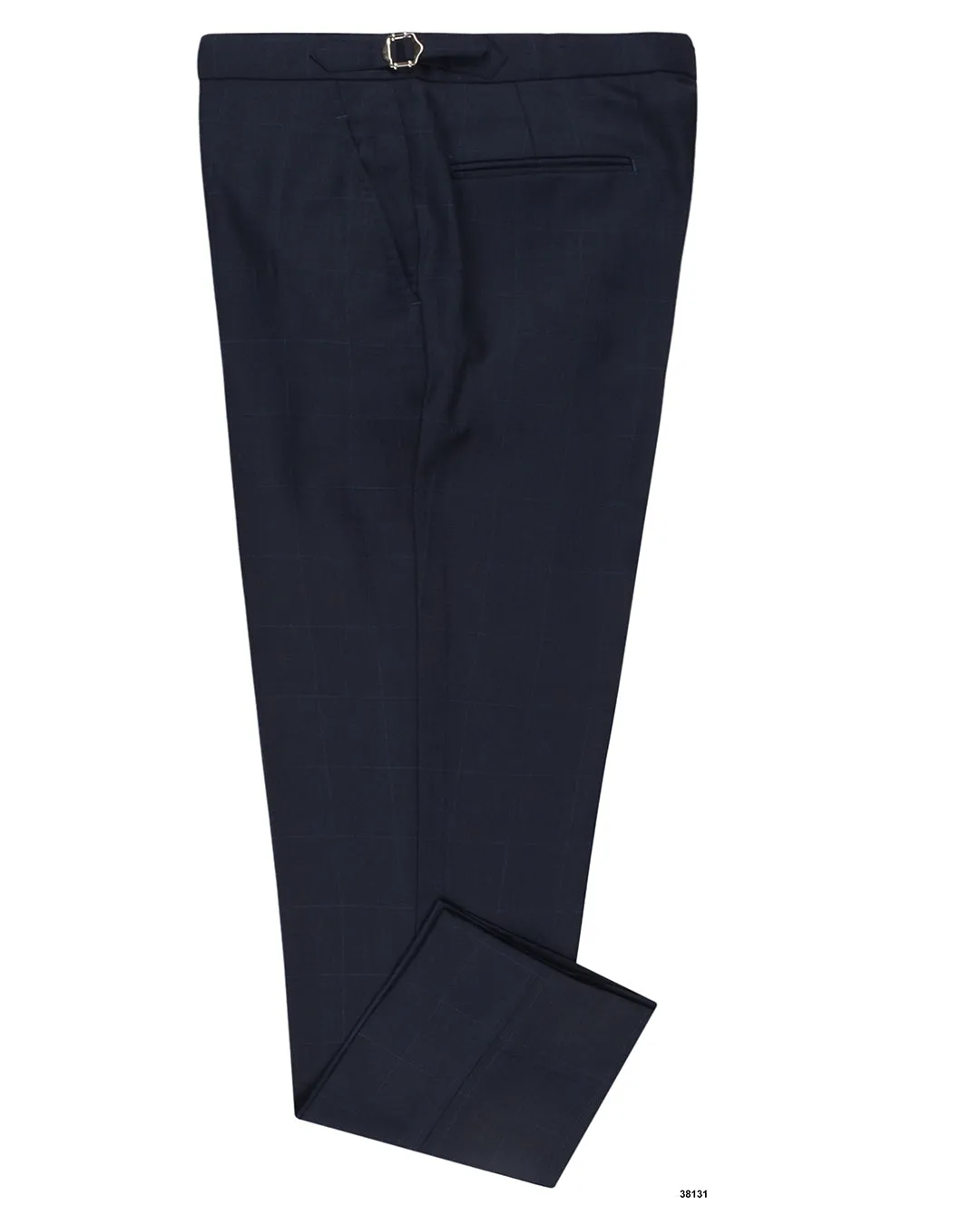 Drago: Super 130s Navy Prince of Wales Checks Zipper Closure Layered Comfort