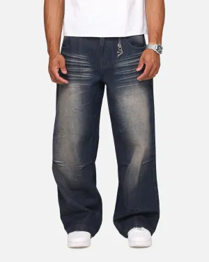 Saint Morta Amplus Jeans Antiquity Blue Everyday Gym Ready Button Fly Closure