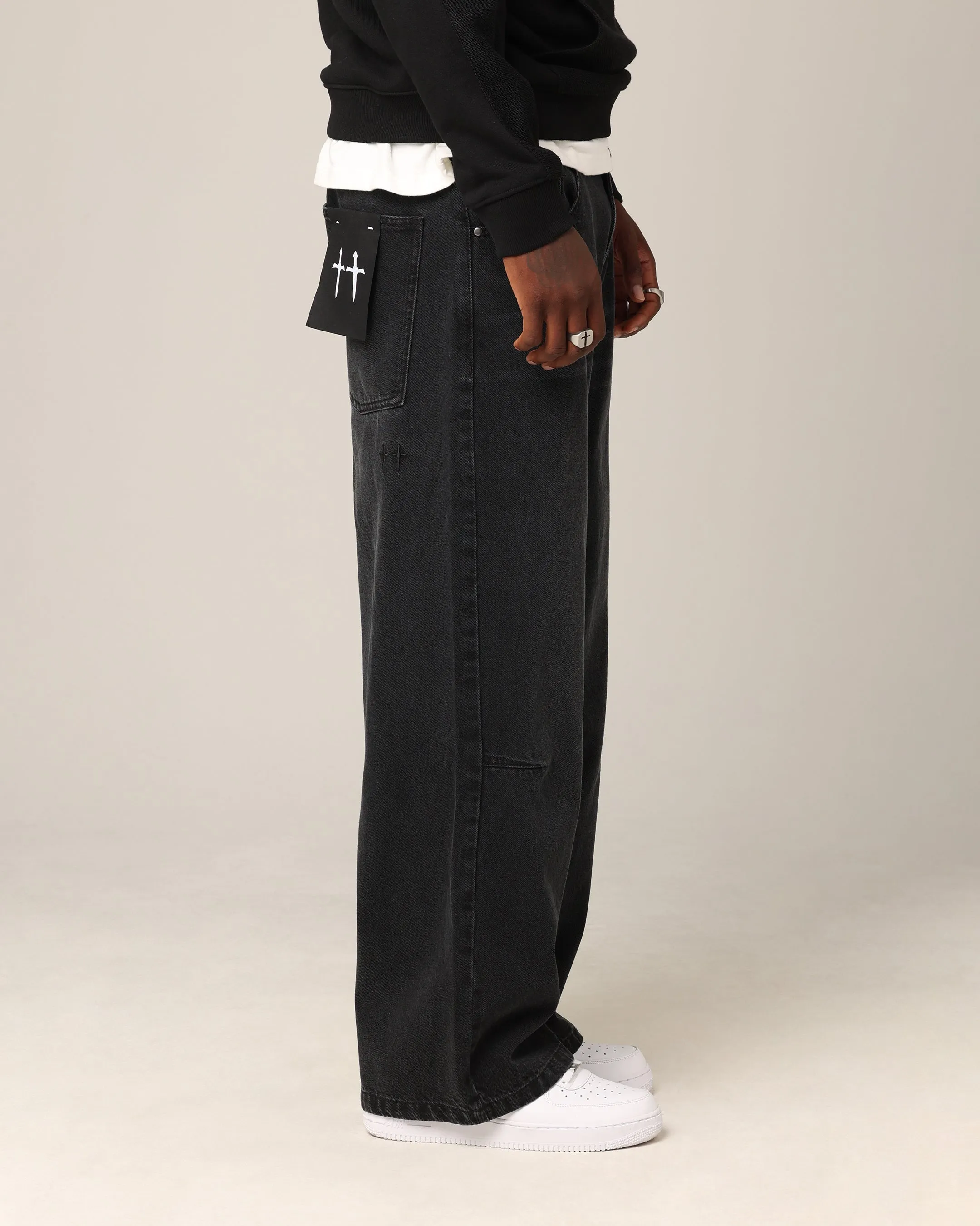 Saint Morta Amplus Jeans Black Shadow Holiday Vibes High Quality