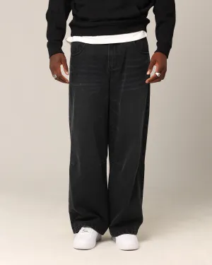 Stretch Minimalist Saint Morta Amplus Jeans Black Shadow