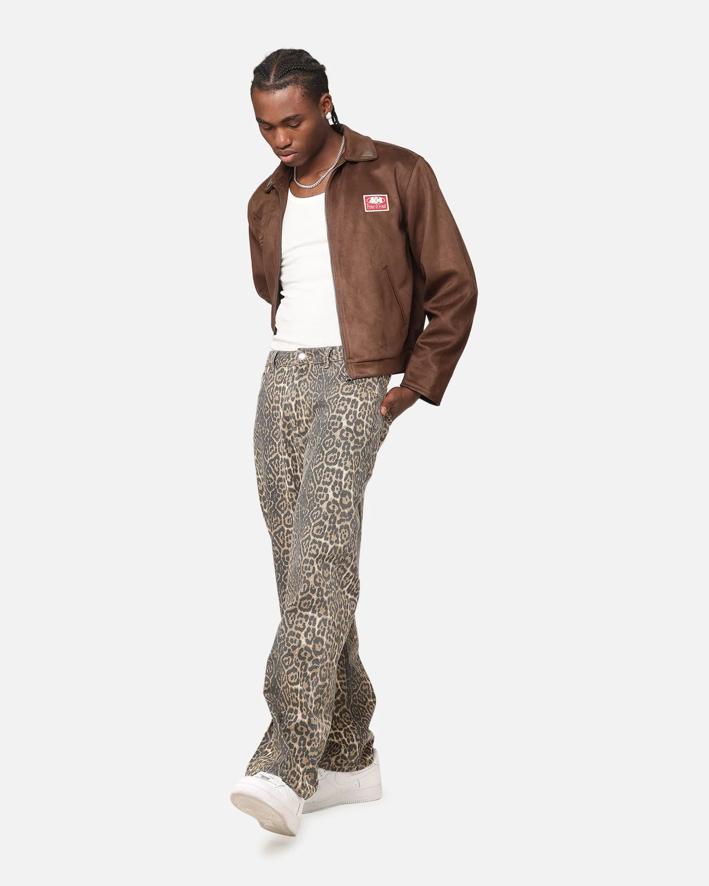 Everyday Neutral XXIII Leopard Baggy Jeans Leopard