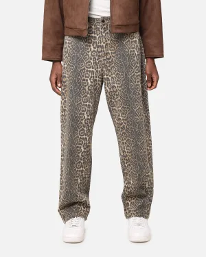 XXIII Leopard Baggy Jeans Leopard Simple Style On The Go