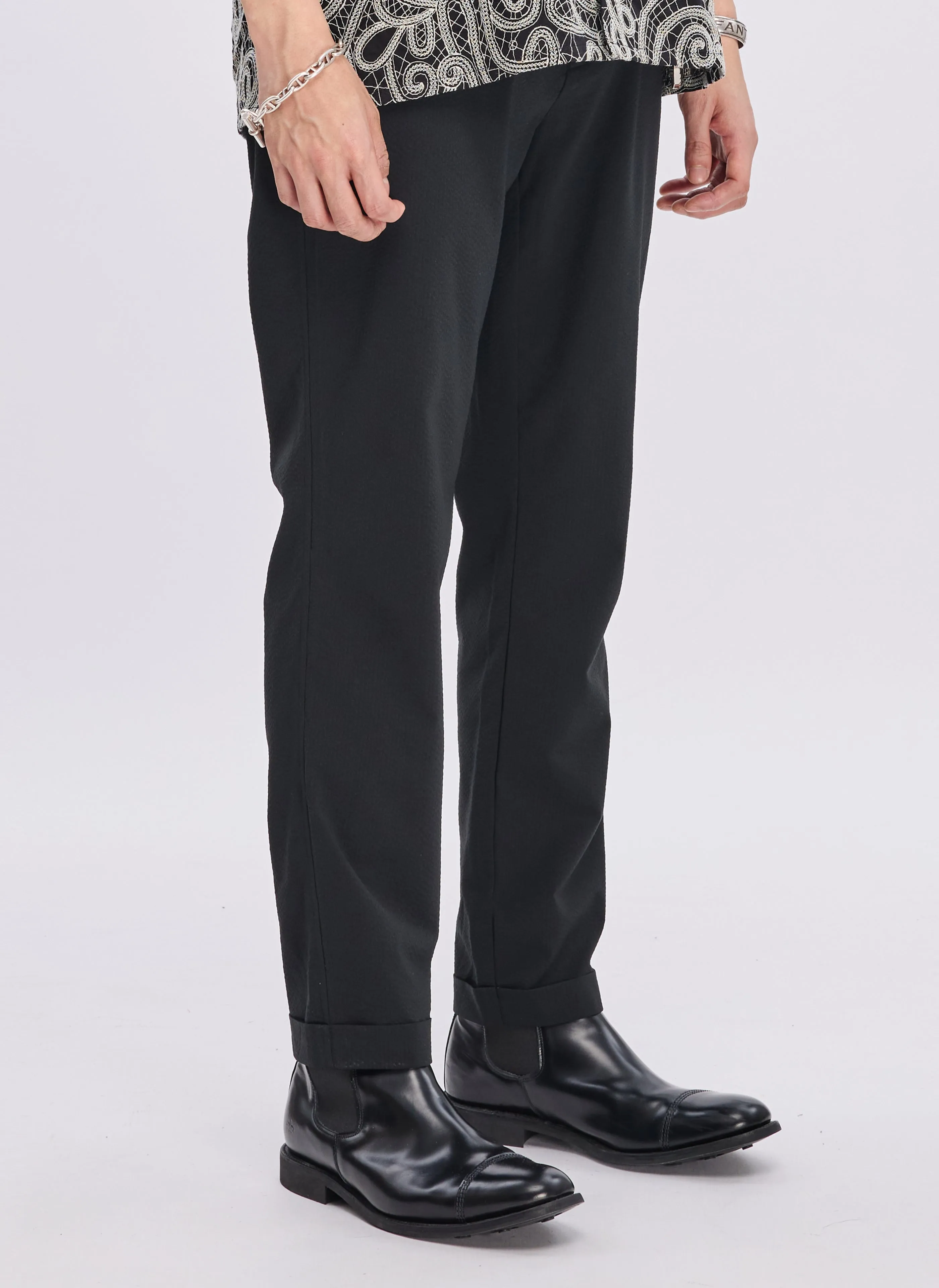 MultiFunctional Pockets SoftLining ECO Seersuckers Solotex Ankle Length Slim (P-03)