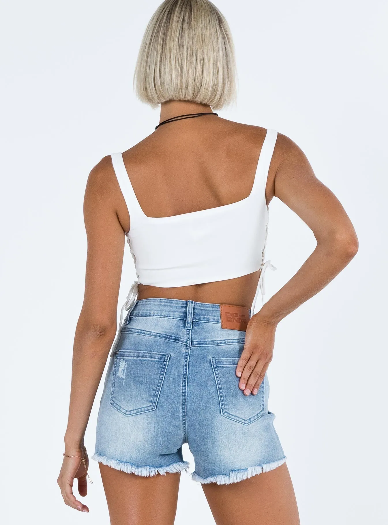 RipstopFabric AbrasionResistantClothing Rickard Shorts Light Wash Denim