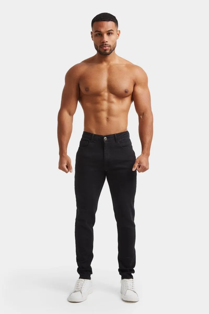 Athletic Fit Jeans in Black Fit Focus Sunny Vibes Vibrant Relaxed Style