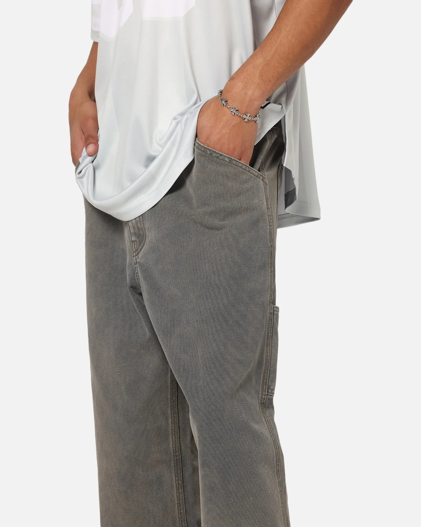 Carre Vintage Pants Washed Grey Youth Style Road Trip Outdoor Enthusiast