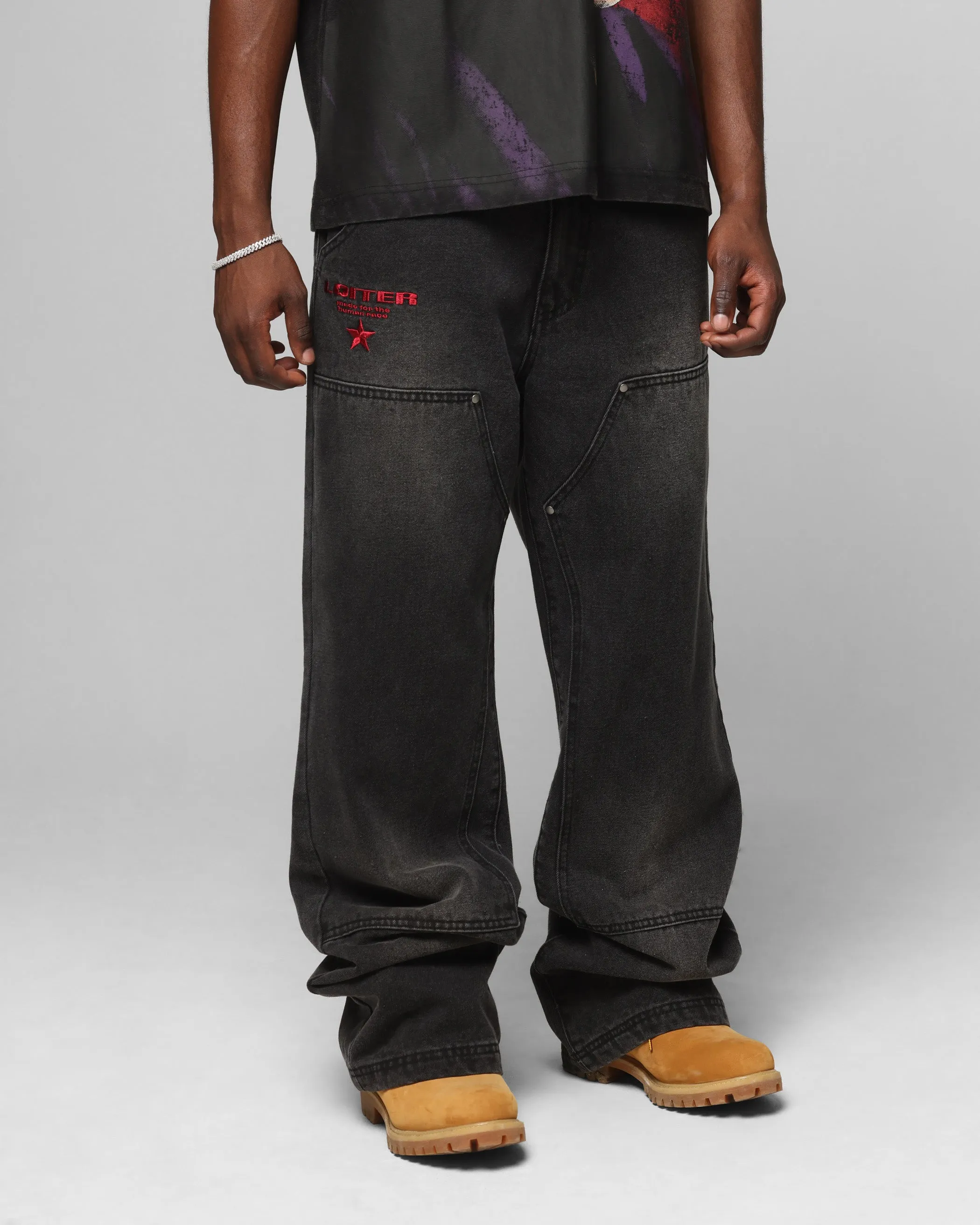 Loiter Unit Hunter Pants Vintage Black City Walk Smooth Clean Finish
