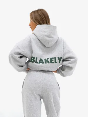 Amelie Oversized Hoodie - Marl Grey American style