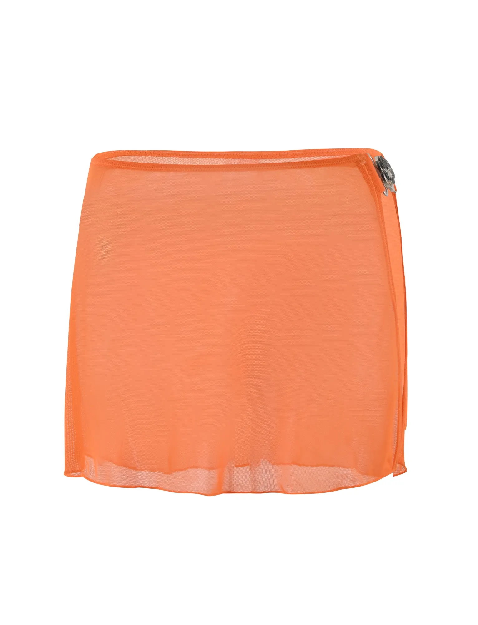 CYNTHIA MINI MESH SKIRT - ORANGE : BURNT ORANGE Adventure Ready Anti Fade Technology