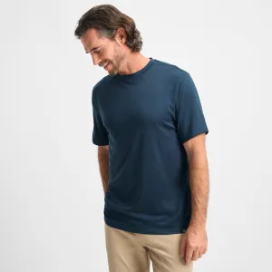 proper length Antibacterial Treatment Navy Wander T-Shirt